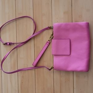 Bubblegum pink fossil purse